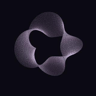 Twisting ribbon animation